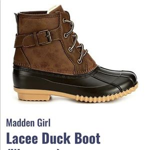 Madden Girl Lacee duck boots, 8.5